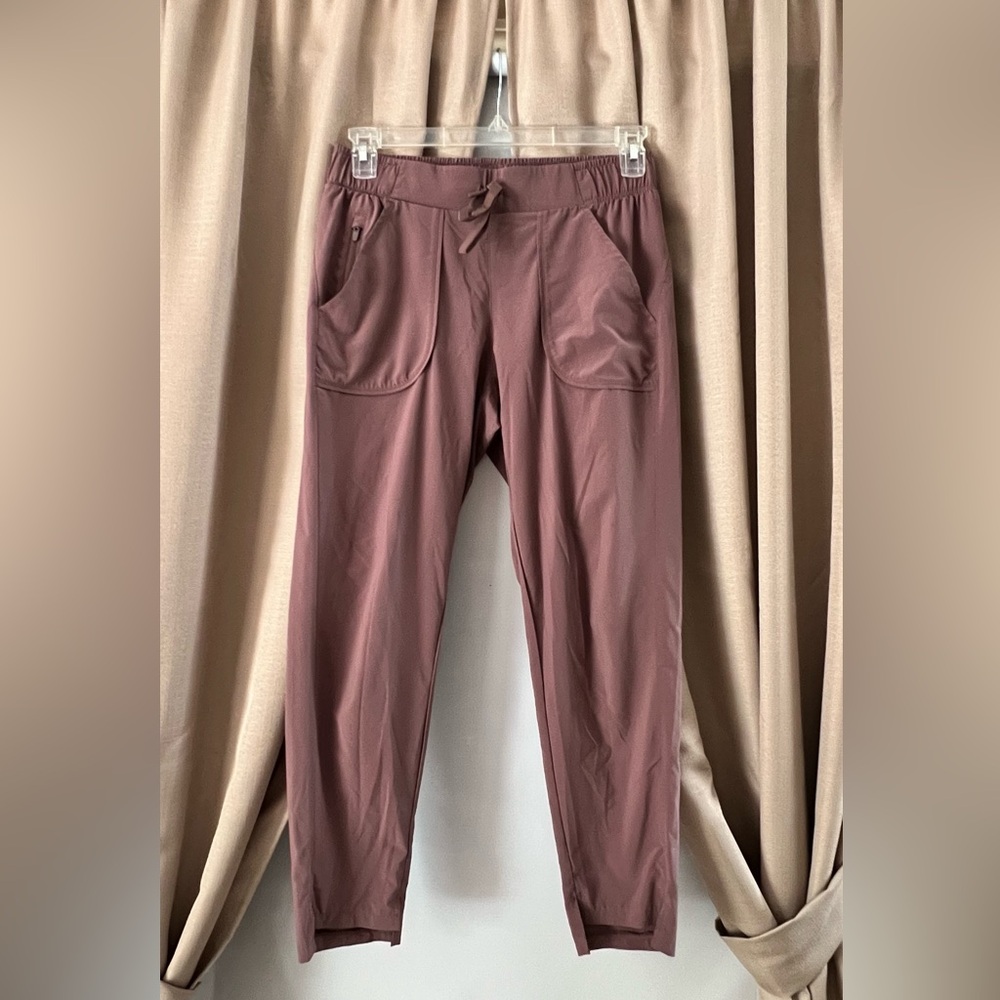 Mauve elastic waist joggers